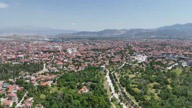 Isparta kentinin en üst görünümü: Türkiye