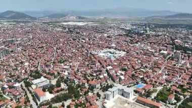 Isparta kentinin en üst görünümü: Türkiye