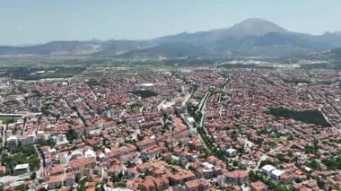 Isparta kentinin en üst görünümü: Türkiye