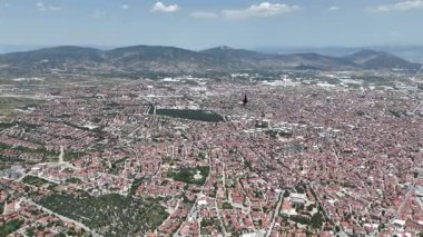 Isparta kentinin en üst görünümü: Türkiye