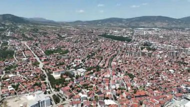 Isparta kentinin en üst görünümü: Türkiye