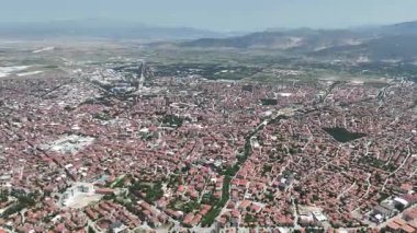 Isparta kentinin en üst görünümü: Türkiye