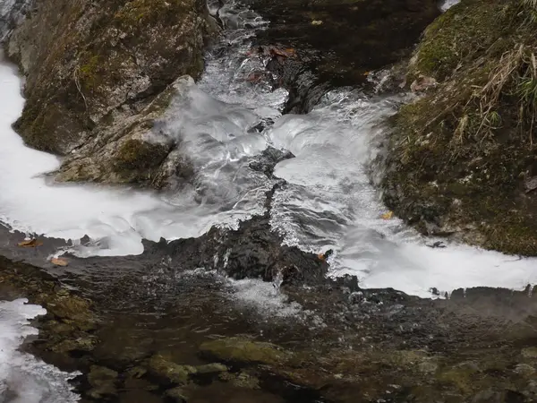 kış manzara dağ dere