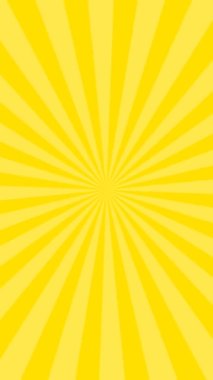 Radyal çizgileri olan pop sanat arka planı. Dikey video. Hareket grafikleri. Yüksek kaliteli FullHD görüntüler