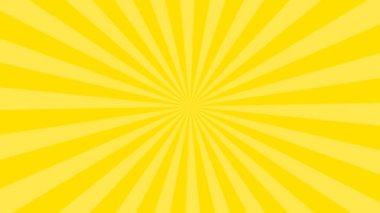 Radyal çizgileri olan pop sanat arka planı. Hareket grafikleri. Yüksek kalite 4k görüntü