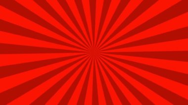 Radyal çizgileri olan pop sanat arka planı. Hareket grafikleri. Yüksek kalite 4k görüntü