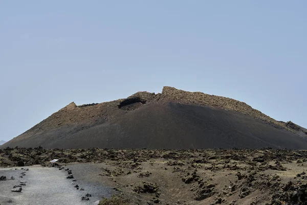 Vulkaan Cuervo Lanzarote Canarische Eilanden Spanje — Stockfoto