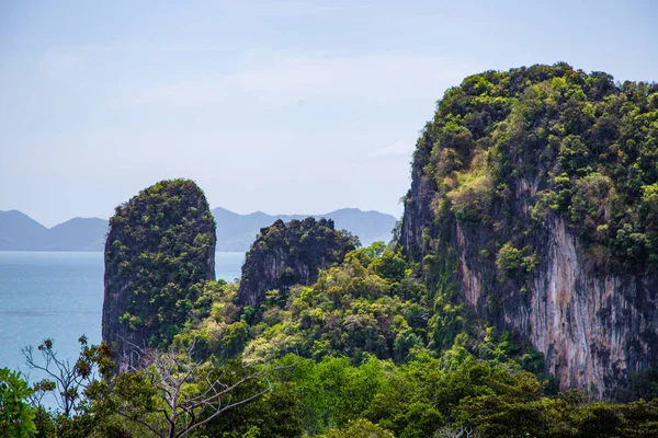 泰国克拉比省Koh Hong的空中景观 — 图库照片