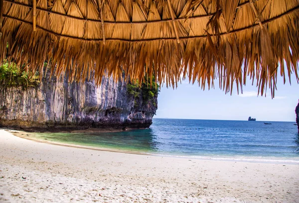 stock image Aerial view of Koh Hong in Krabi province, Thailand