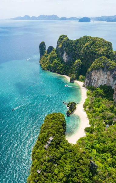 stock image Aerial view of Koh Hong in Krabi province, Thailand