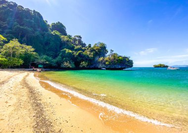 Tayland 'ın Krabi ilindeki Koh Phak Bia adası. Yüksek kalite fotoğraf