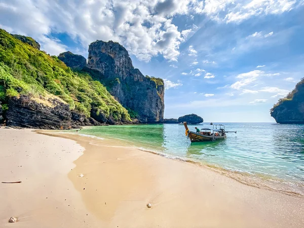 Вид Воздуха Пляж Нуи Острове Пхи Пхи Дон Краби Таиланд — стоковое фото