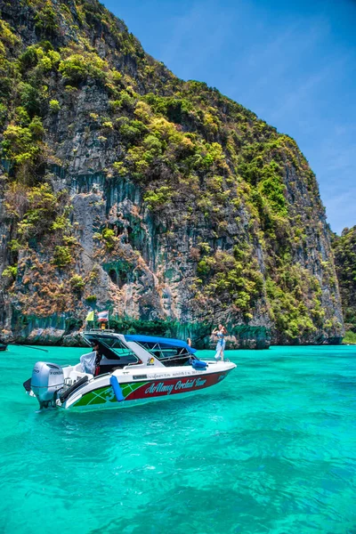 Phi Phi Leh Lagune Mit Dem Boot Koh Phi Phi — Stockfoto