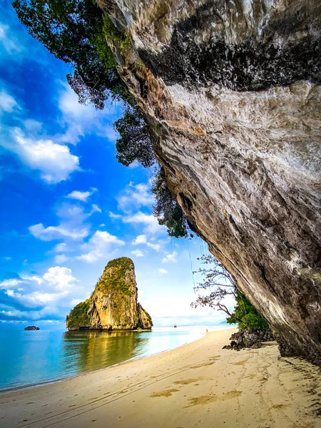 Railay Phra Nang Cave Beach Krabi Tailândia Sudeste Asiático — Fotografia de Stock
