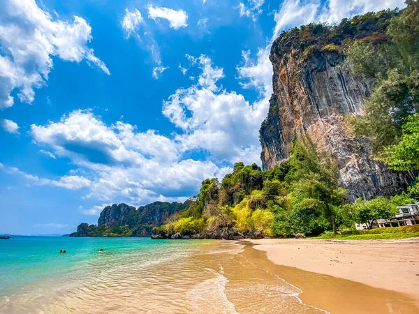 Railay Und Phra Nang Cave Beach Krabi Thailand Südostasien — Stockfoto