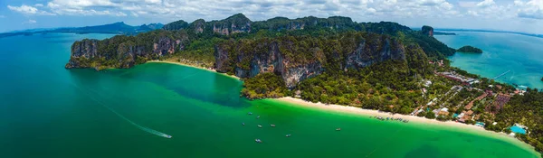 Letecký Pohled Railay Phra Nang Cave Beach Krabi Thajsko Jihovýchodní — Stock fotografie
