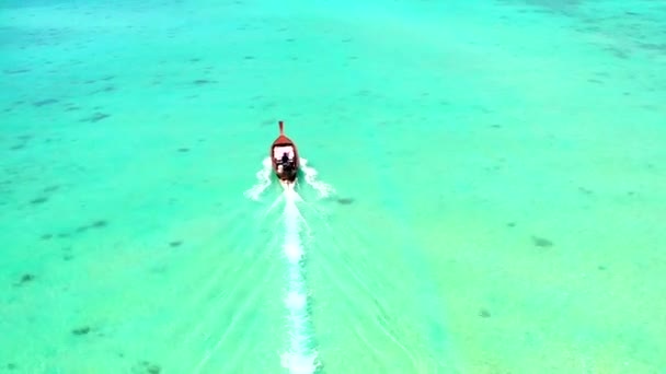 クラビ ピピ島のトンサイビーチの空中ビュータイ 東南アジア — ストック動画