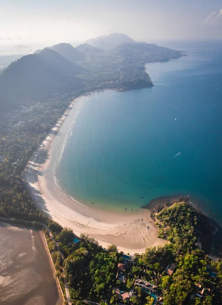 stock image Aerial view of Laem Kho Kwang Beach in Koh Lanta, Krabi, Thailand. High quality photo