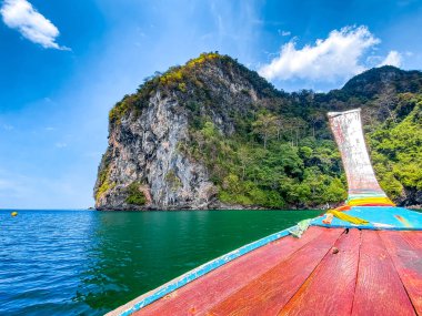 Tayland, Trang 'daki Koh Mook ya da Koh Muk adasındaki kaplan mağarası. Yüksek kalite fotoğraf