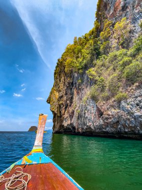 Tayland, Trang 'daki Koh Mook ya da Koh Muk adasındaki kaplan mağarası. Yüksek kalite fotoğraf