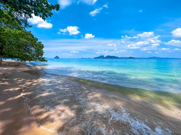 Vista Playa Bote Cola Larga Isla Koh Kradan Trang Tailandia —  Fotos de Stock