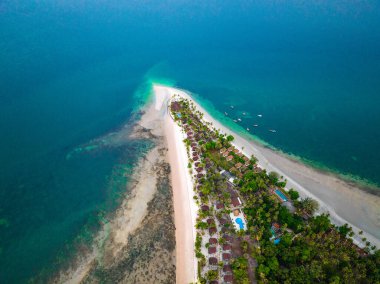 Koh Mook ya da Koh Muk adasının Trang, Tayland, Güney Doğu Asya 'daki havadan görünüşü