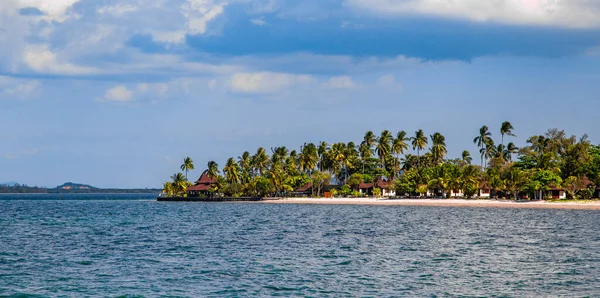 stock image Beach view with long tail boats in koh Mook or koh Muk island, in Trang, Thailand, south east asia