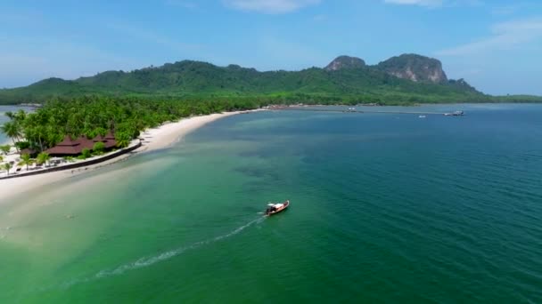 Vista Aérea Ilha Koh Mook Koh Muk Trang Tailândia Sudeste — Vídeo de Stock