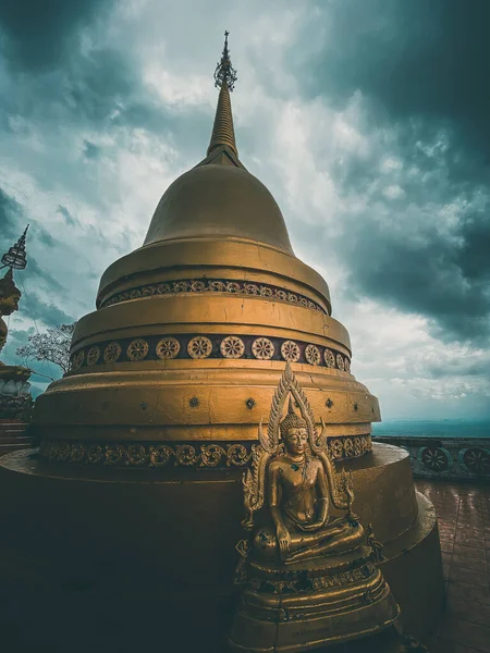 Stock image Aerial view of Wat Tham Suea or Tiger Cave Temple in Krabi, Thailand, south east asia