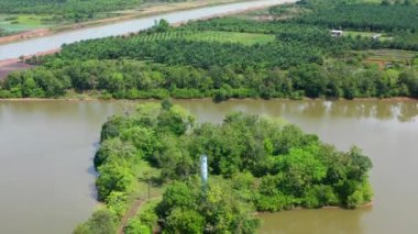 Tayland şekilli ada Phattalung, Tayland, Güney Doğu Asya
