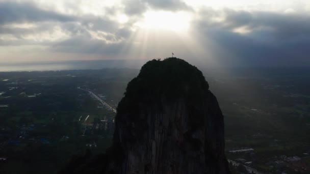 Khao Thalu Montaña Khuha Sawan Phattalung Tailandia Sudeste Asiático — Vídeo de stock