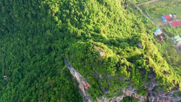 Khao Thalu Khuha Sawan Mountain Phattalung Thailand South East Asia — Stock Video