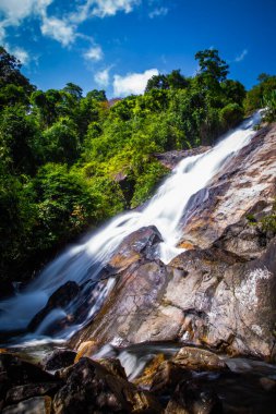 Şelale Namtok Tone Nga Chang in Hat Yai, Songkhla, Tayland. Yüksek kalite fotoğraf
