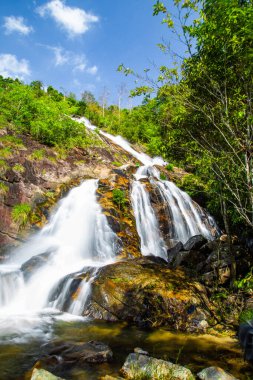 Şelale Namtok Tone Nga Chang in Hat Yai, Songkhla, Tayland. Yüksek kalite fotoğraf