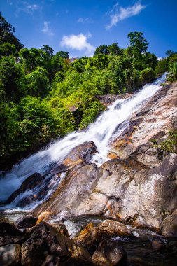 Şelale Namtok Tone Nga Chang in Hat Yai, Songkhla, Tayland. Yüksek kalite fotoğraf