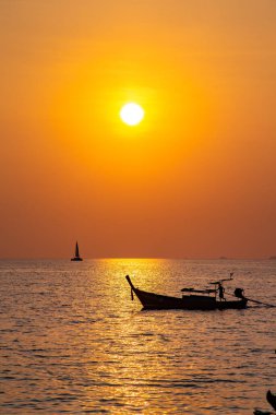 Koh Lipe, Tayland 'da günbatımı plajı, Güney Doğu Asya