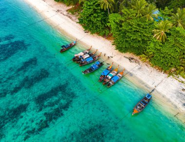 Koh Lipe, Tayland 'da günbatımı plajı, Güney Doğu Asya