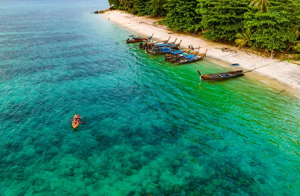 Koh Lipe, Tayland 'da günbatımı plajı, Güney Doğu Asya