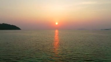 Koh Lipe, Tayland 'da günbatımı plajı, Güney Doğu Asya