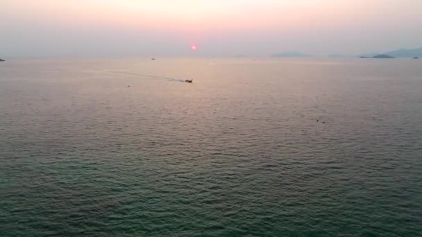 Koh Lipe Tayland Günbatımı Plajı Güney Doğu Asya — Stok video
