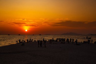Sunset view at North Point Beach in Koh Lipe, Satun, Thailand, south east asia