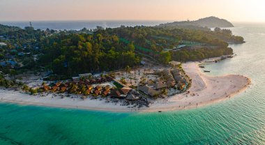 Aerial view of North Point Beach in Koh Lipe, Satun, Thailand, south east asia