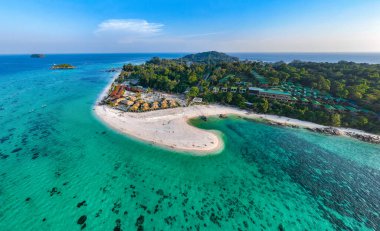 Aerial view of North Point Beach in Koh Lipe, Satun, Thailand, south east asia