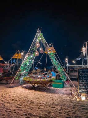 Seafood buffet on Pattaya Beach in Koh Lipe, Satun, Thailand, south east asia