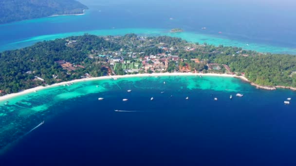 Aerial View Pattaya Beach Koh Lipe Satun Thailand South East — Video
