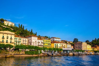 Street view of Bellagio village in Lake Como, in Italy, Europe.