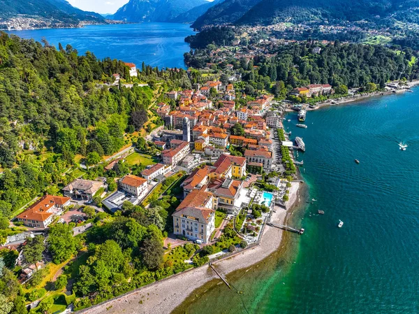 Aerial View Bellagio Village Lake Como Italy Europe — Foto de Stock