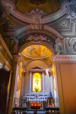 St Stefano church in Menaggio town in lake Como, Lombardy, northern Italy. High quality photo