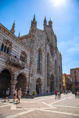 Duomo di Como Cathedral or Cattedrale di Santa Maria Assunta in Como lake, Italy. High quality photo