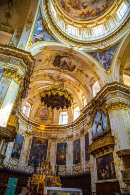 Cathedral Duomo of Bergamo or Cattedrale Duomo di Bergamo e Battistero in Lombardy, Italy. High quality photo